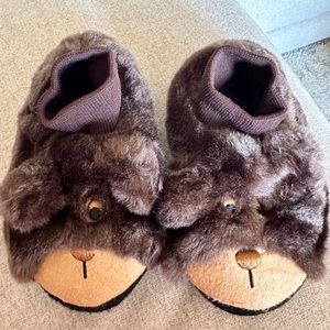 Toddler Slippers - Super cute and cozy LLBean Bear Slippers.
